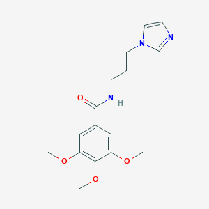 N-[3-(1H-imidazol-1-yl)propyl]-3,4,5-trimethoxybenzamide