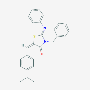 3-Benzyl-5-(4-isopropylbenzylidene)-2-(phenylimino)-1,3-thiazolidin-4-one