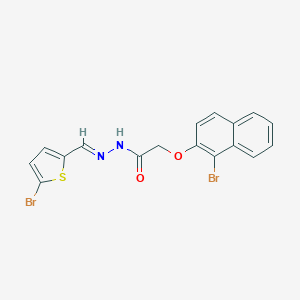 2-[(1-bromo-2-naphthyl)oxy]-N'-[(5-bromo-2-thienyl)methylene]acetohydrazide