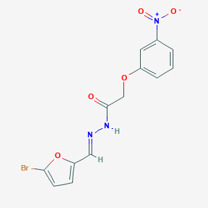 N'-[(5-bromo-2-furyl)methylene]-2-{3-nitrophenoxy}acetohydrazide