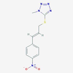 molecular formula C11H11N5O2S B388427 1-methyl-5-{[(2E)-3-(4-nitrophenyl)prop-2-en-1-yl]sulfanyl}-1H-tetrazole 