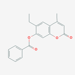 6-ethyl-4-methyl-2-oxo-2H-chromen-7-yl benzoate