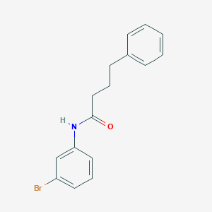 molecular formula C16H16BrNO B388439 N-(3-bromophenyl)-4-phenylbutanamide 