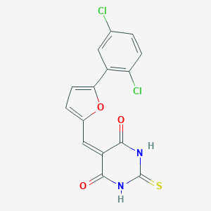 5-((5-(2,5-dichlorophenyl)furan-2-yl)methylene)-2-thioxodihydropyrimidine-4,6(1H,5H)-dione