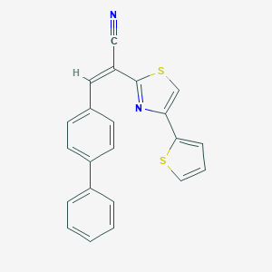 3-[1,1'-Biphenyl]-4-yl-2-[4-(2-thienyl)-1,3-thiazol-2-yl]acrylonitrile