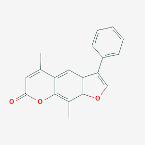 molecular formula C19H14O3 B388456 5,9-Dimethyl-3-phenylfuro[3,2-g]chromen-7-one CAS No. 25944-24-5