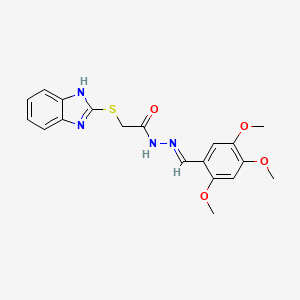 2-(1H-benzimidazol-2-ylthio)-N'-(2,4,5-trimethoxybenzylidene)acetohydrazide