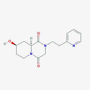 (8R,9aS)-8-hydroxy-2-(2-pyridin-2-ylethyl)-3,6,7,8,9,9a-hexahydropyrido[1,2-a]pyrazine-1,4-dione