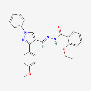 2-ethoxy-N'-{[3-(4-methoxyphenyl)-1-phenyl-1H-pyrazol-4-yl]methylene}benzohydrazide