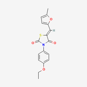 3-(4-ethoxyphenyl)-5-[(5-methyl-2-furyl)methylene]-1,3-thiazolidine-2,4-dione