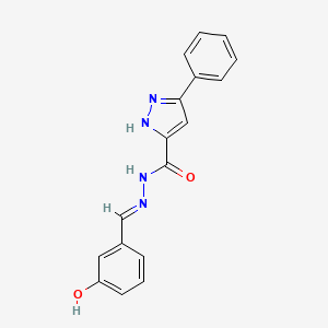 N'-(3-hydroxybenzylidene)-3-phenyl-1H-pyrazole-5-carbohydrazide