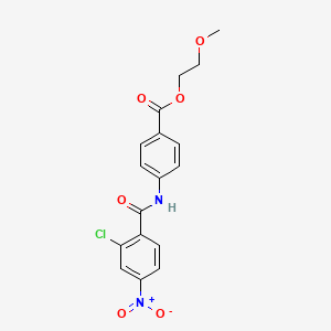 2-methoxyethyl 4-[(2-chloro-4-nitrobenzoyl)amino]benzoate