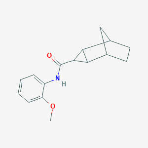 molecular formula C16H19NO2 B388494 N-(2-methoxyphenyl)tricyclo[3.2.1.0~2,4~]octane-3-carboxamide 