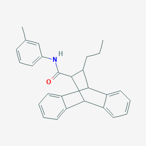 N-(3-methylphenyl)-12-propyl-9,10-dihydro-9,10-ethanoanthracene-11-carboxamide
