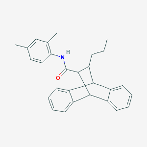 N-(2,4-dimethylphenyl)-12-propyl-9,10-dihydro-9,10-ethanoanthracene-11-carboxamide