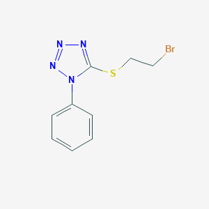 molecular formula C9H9BrN4S B388500 5-[(2-bromoethyl)sulfanyl]-1-phenyl-1H-tetraazole 