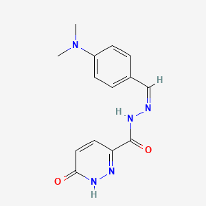 N'-[4-(dimethylamino)benzylidene]-6-oxo-1,6-dihydro-3-pyridazinecarbohydrazide