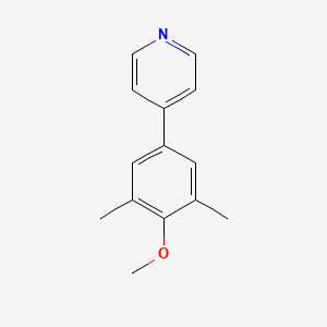 molecular formula C14H15NO B3885085 4-(4-methoxy-3,5-dimethylphenyl)pyridine 