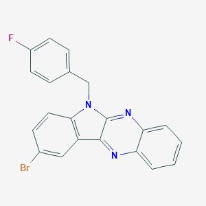 9-bromo-6-(4-fluorobenzyl)-6H-indolo[2,3-b]quinoxaline