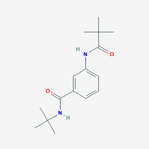 N-(tert-butyl)-3-[(2,2-dimethylpropanoyl)amino]benzamide