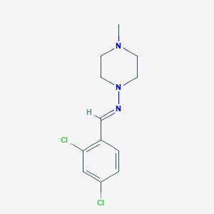 N-(2,4-dichlorobenzylidene)-4-methyl-1-piperazinamine