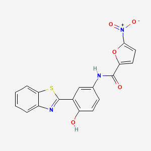 N-(3-(Benzo[d]thiazol-2-yl)-4-hydroxyphenyl)-5-nitrofuran-2-carboxamide