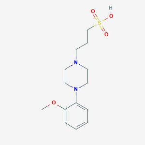 3-[4-(2-methoxyphenyl)-1-piperazinyl]-1-propanesulfonic acid