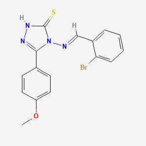 4-[(2-bromobenzylidene)amino]-5-(4-methoxyphenyl)-4H-1,2,4-triazole-3-thiol