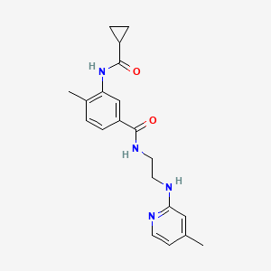 3-[(cyclopropylcarbonyl)amino]-4-methyl-N-{2-[(4-methylpyridin-2-yl)amino]ethyl}benzamide