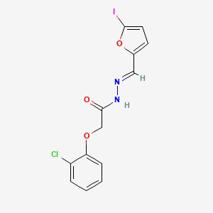 2-(2-chlorophenoxy)-N'-[(5-iodo-2-furyl)methylene]acetohydrazide