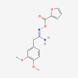 2-(3,4-dimethoxyphenyl)-N'-(2-furoyloxy)ethanimidamide