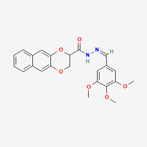 N'-(3,4,5-trimethoxybenzylidene)-2,3-dihydronaphtho[2,3-b][1,4]dioxine-2-carbohydrazide