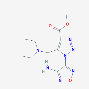 methyl 1-(4-amino-1,2,5-oxadiazol-3-yl)-5-[(diethylamino)methyl]-1H-1,2,3-triazole-4-carboxylate