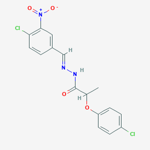 N'-(4-chloro-3-nitrobenzylidene)-2-(4-chlorophenoxy)propanohydrazide