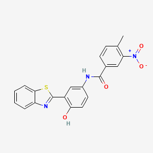 N-[3-(1,3-benzothiazol-2-yl)-4-hydroxyphenyl]-4-methyl-3-nitrobenzamide