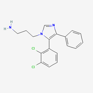 {3-[5-(2,3-dichlorophenyl)-4-phenyl-1H-imidazol-1-yl]propyl}amine dihydrochloride