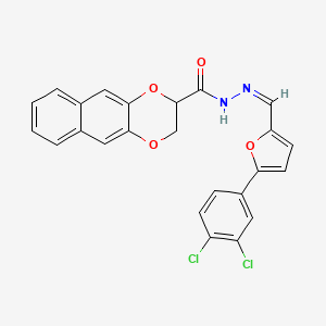 N'-{[5-(3,4-dichlorophenyl)-2-furyl]methylene}-2,3-dihydronaphtho[2,3-b][1,4]dioxine-2-carbohydrazide