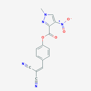 4-(2,2-dicyanovinyl)phenyl 1-methyl-4-nitro-1H-pyrazole-3-carboxylate