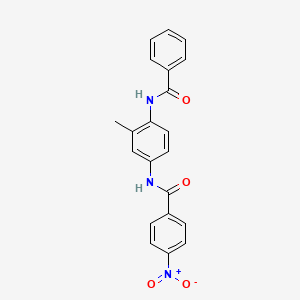 N-(4-benzamido-3-methylphenyl)-4-nitrobenzamide