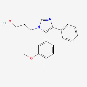 3-[5-(3-methoxy-4-methylphenyl)-4-phenyl-1H-imidazol-1-yl]propan-1-ol