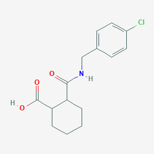 2-[(4-chlorophenyl)methylcarbamoyl]cyclohexane-1-carboxylic acid