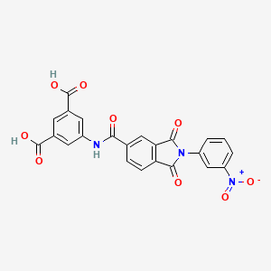 5-({[2-(3-nitrophenyl)-1,3-dioxo-2,3-dihydro-1H-isoindol-5-yl]carbonyl}amino)isophthalic acid