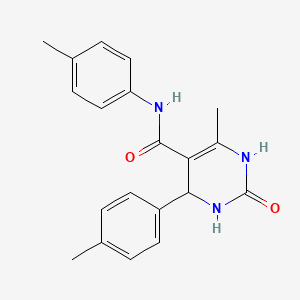 6-methyl-N,4-bis(4-methylphenyl)-2-oxo-1,2,3,4-tetrahydropyrimidine-5-carboxamide