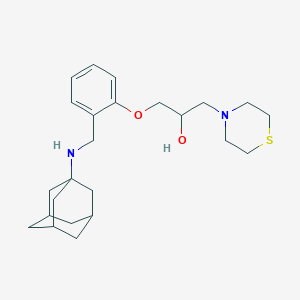 1-{2-[(1-adamantylamino)methyl]phenoxy}-3-(4-thiomorpholinyl)-2-propanol