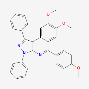 7,8-dimethoxy-5-(4-methoxyphenyl)-1,3-diphenyl-3H-pyrazolo[3,4-c]isoquinoline