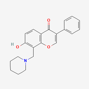 7-HYDROXY-3-PHENYL-8-[(PIPERIDIN-1-YL)METHYL]-4H-CHROMEN-4-ONE