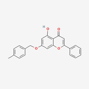 molecular formula C23H18O4 B3885712 5-hydroxy-7-[(4-methylbenzyl)oxy]-2-phenyl-4H-chromen-4-one 