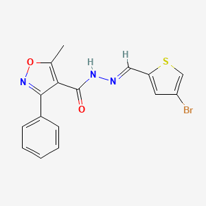 N'-[(4-bromo-2-thienyl)methylene]-5-methyl-3-phenyl-4-isoxazolecarbohydrazide