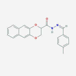 N-[(Z)-(4-methylphenyl)methylideneamino]-2,3-dihydrobenzo[g][1,4]benzodioxine-3-carboxamide