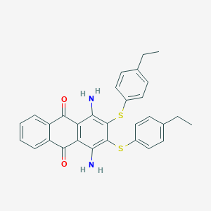 molecular formula C30H26N2O2S2 B388575 1,4-Diamino-2,3-bis-(4-ethyl-phenylsulfanyl)-anthraquinone 